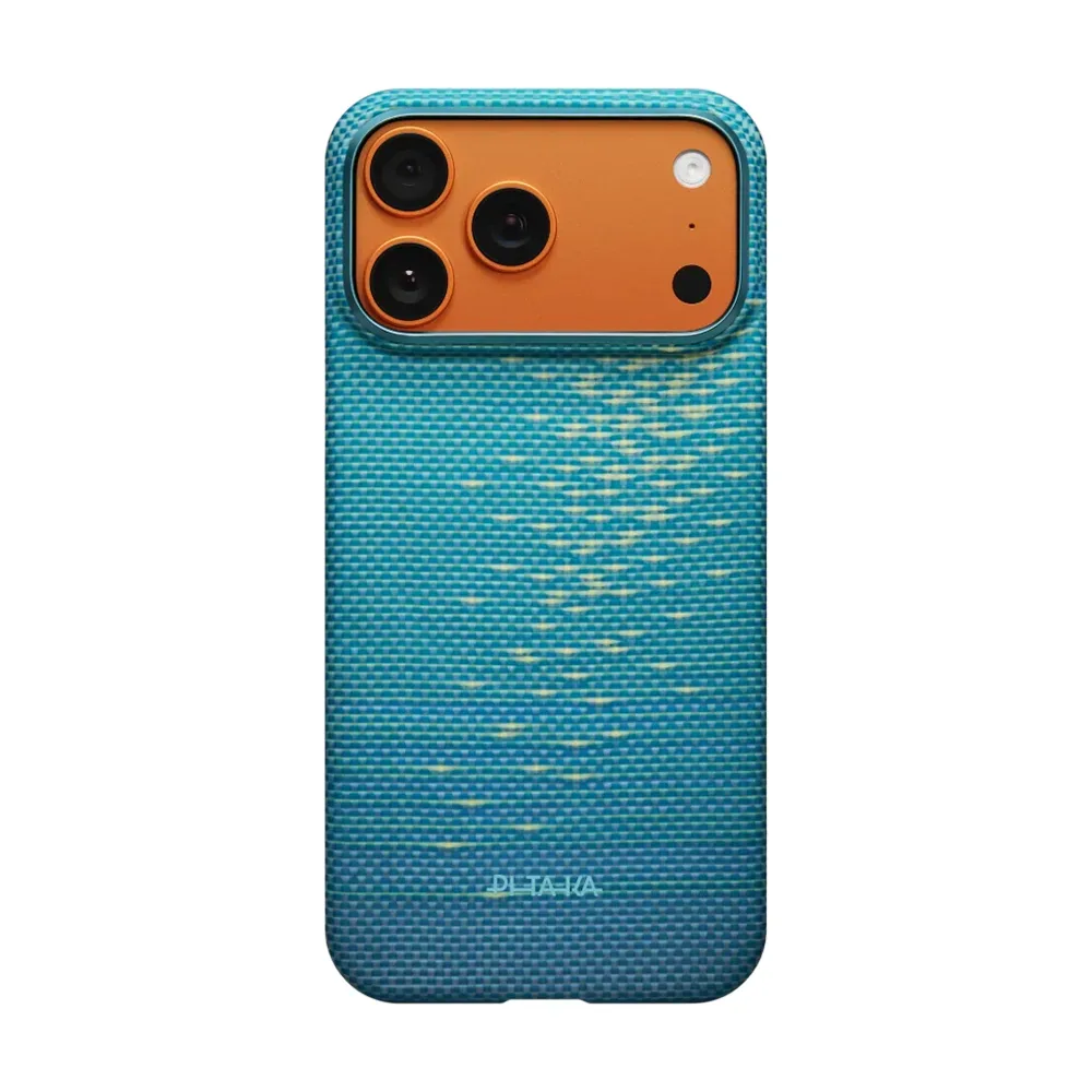 Чехол PITAKA Ultra-Slim Case для Apple iPhone 17 Pro Max (PitaTap) MagSafe, Lucid Blue