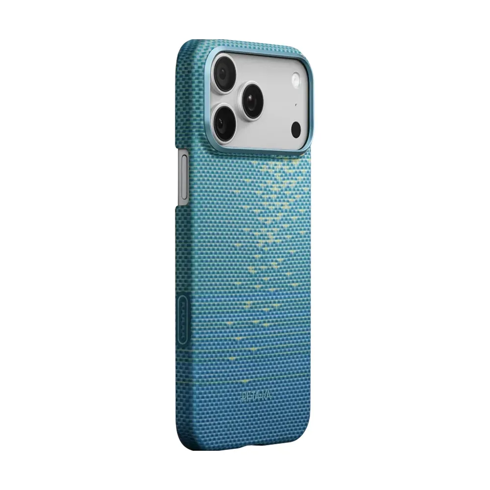 Чехол PITAKA Ultra-Slim Case для Apple iPhone 17 Pro Max (PitaTap) MagSafe, Lucid Blue
