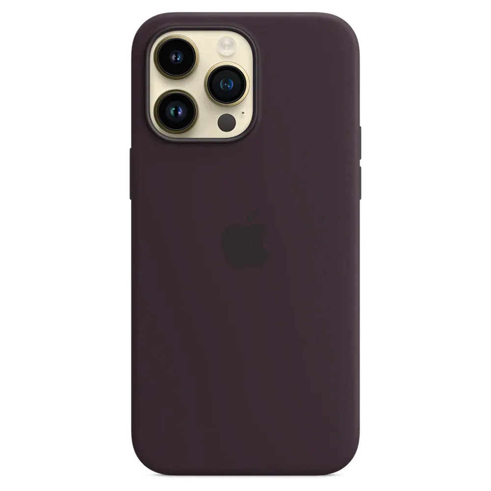 Силиконовый чехол с поддержкой MagSafe Apple Silicone Case для iPhone 14 Pro Max, Elderberry (Черничный)