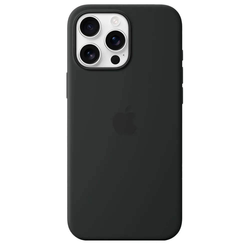 Силиконовый чехол с поддержкой MagSafe Apple Silicone Case для iPhone 16 Pro Max, Black (Черный)