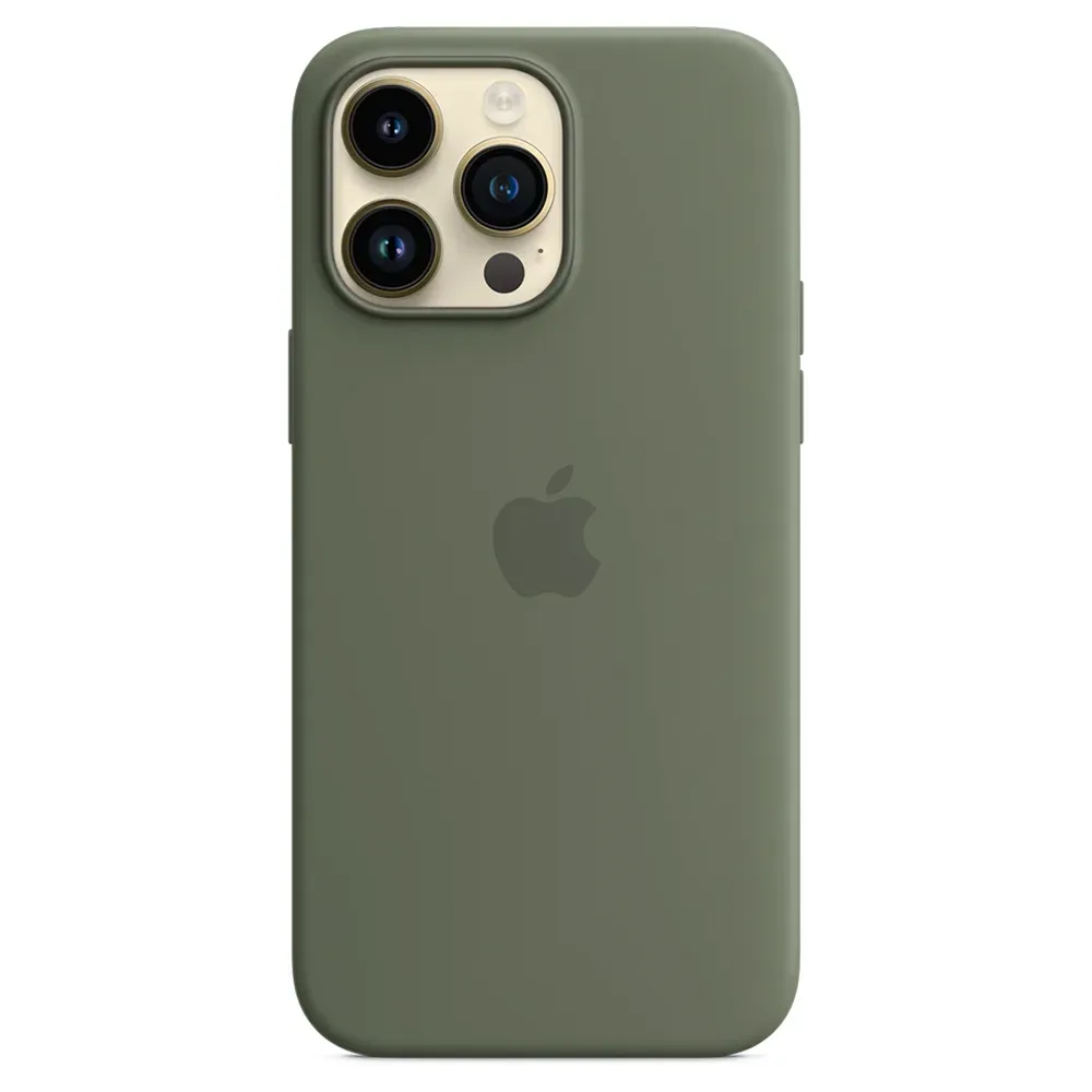 Силиконовый чехол с поддержкой MagSafe Apple Silicone Case для iPhone 14 Pro Max, Olive (Оливковый)