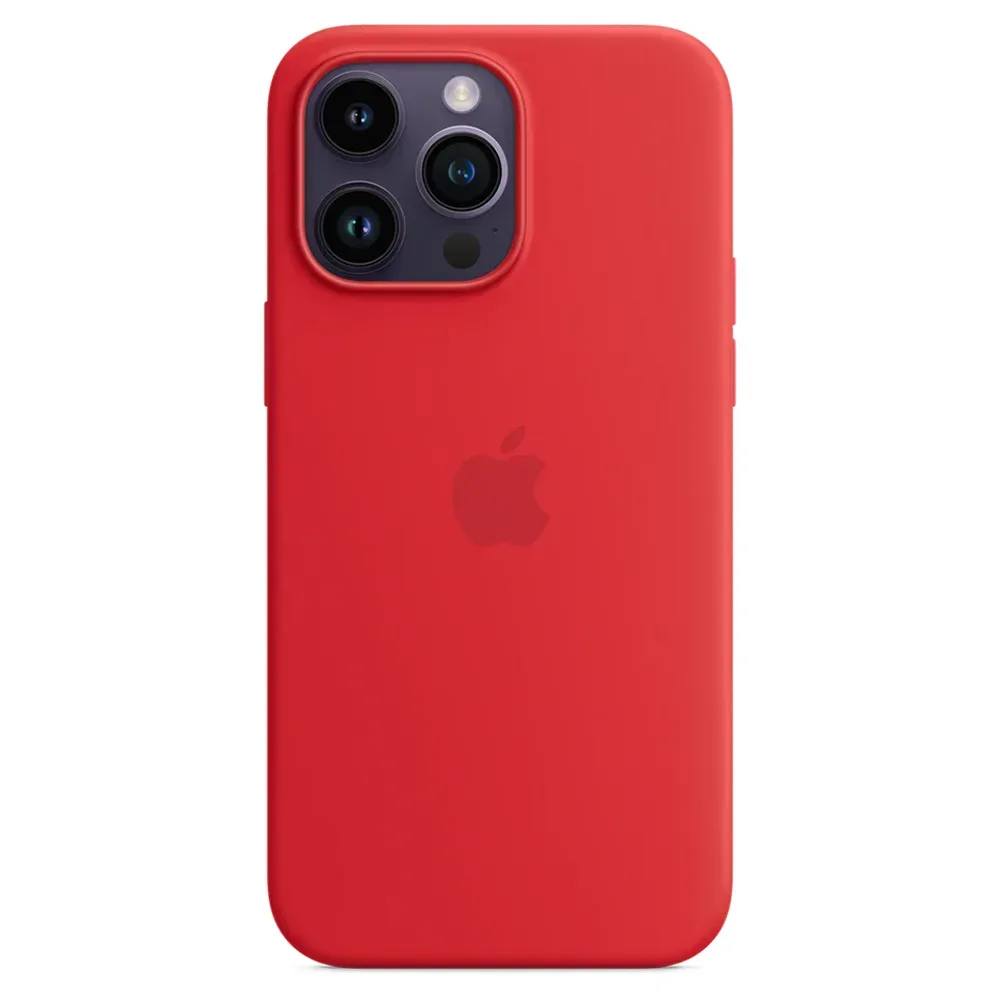 Силиконовый чехол с поддержкой MagSafe Apple Silicone Case для iPhone 14 Pro Max, Red (Красный)