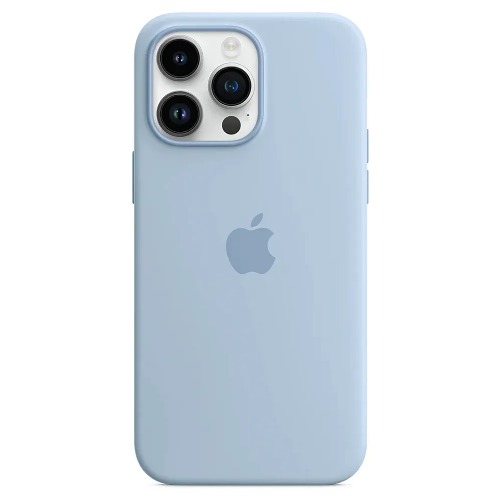 Силиконовый чехол с поддержкой MagSafe Apple Silicone Case для iPhone 14 Pro Max, Sky (Чистое небо)