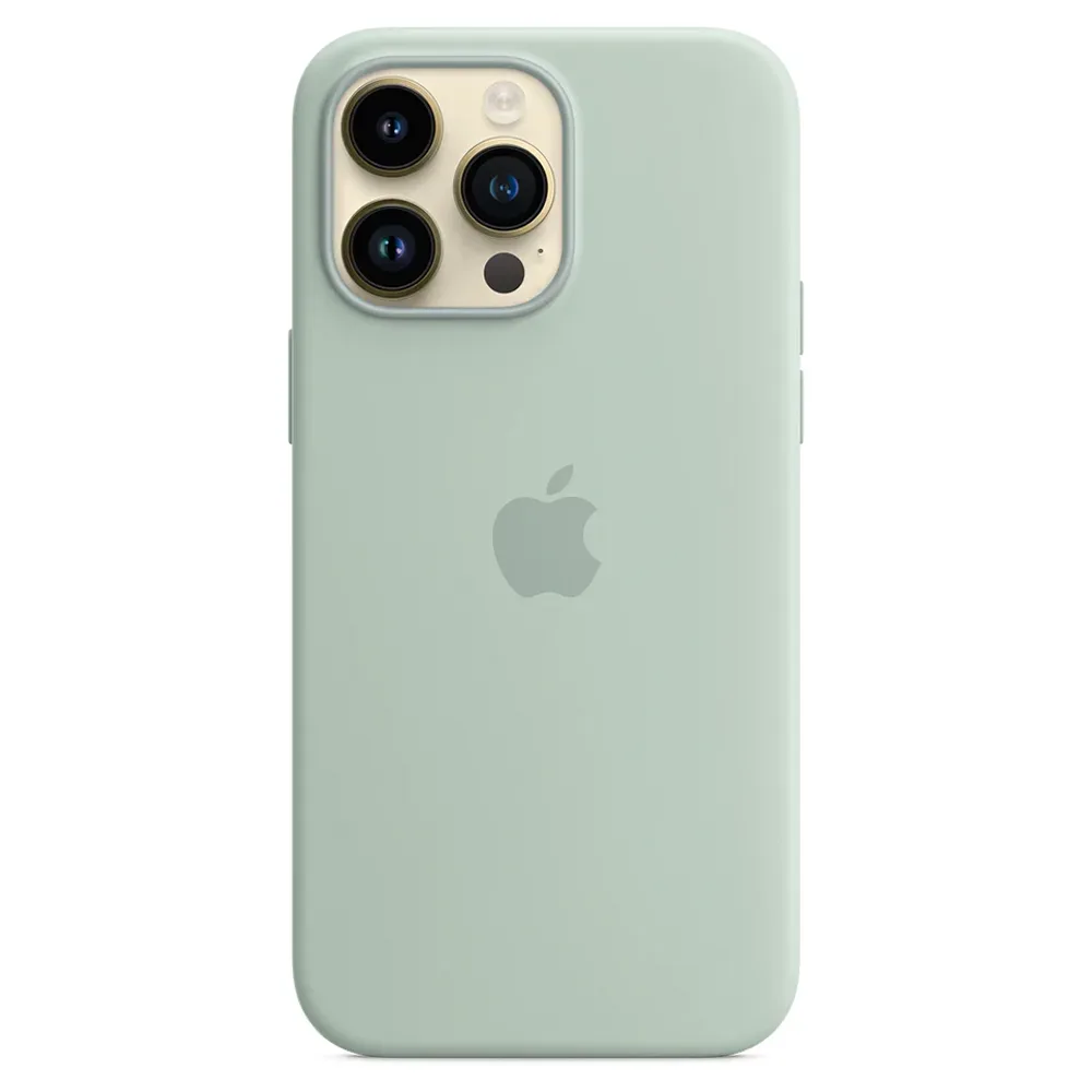 Силиконовый чехол с поддержкой MagSafe Apple Silicone Case для iPhone 14 Pro Max, Succulent (Агава)
