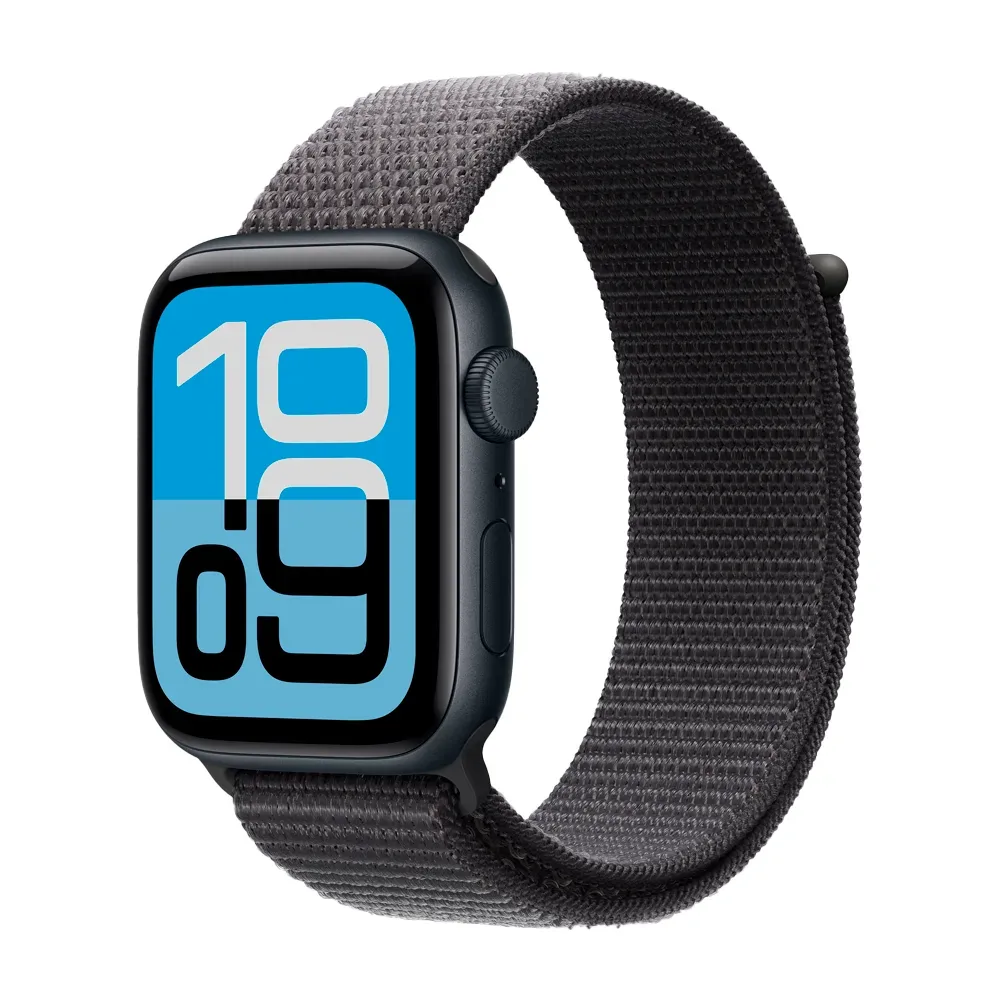 Умные часы Apple Watch SE 3 (2025) GPS, 44mm, Midnight Aluminium Case with Dark Gray Sport Loop