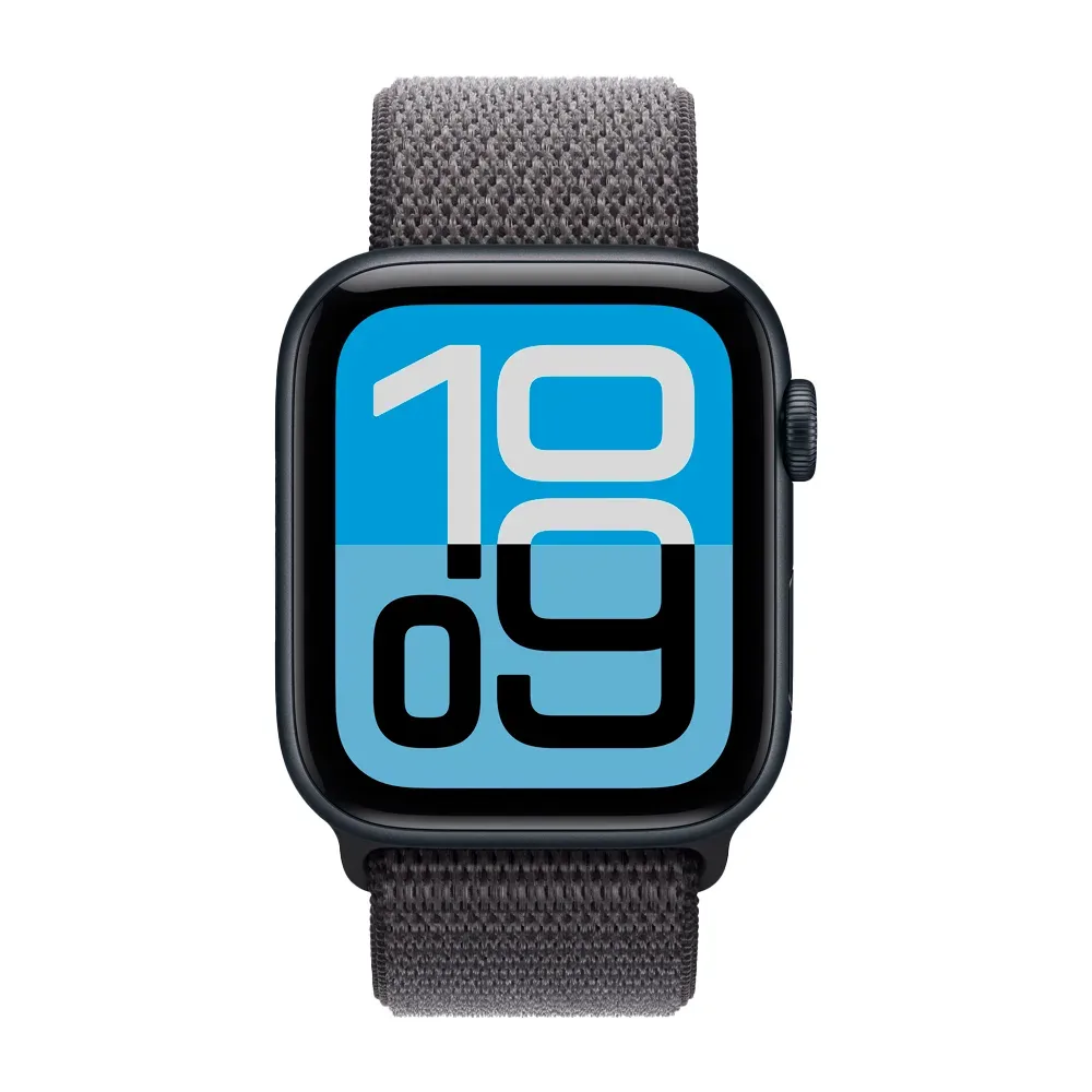 Умные часы Apple Watch SE 3 (2025) GPS, 44mm, Midnight Aluminium Case with Dark Gray Sport Loop