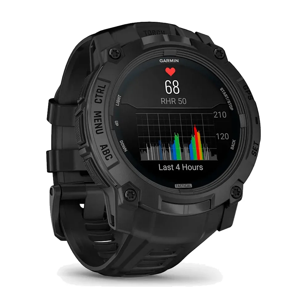 Умные часы Garmin Instinct 3, 50mm, Amoled Tactical Black (010-03020-50)