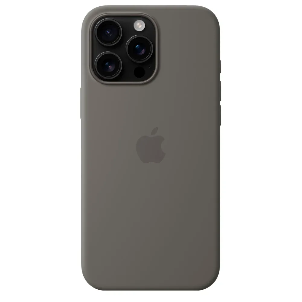 Силиконовый чехол с поддержкой MagSafe Apple Silicone Case для iPhone 16 Pro Max, Stone Gray (Каменно-серый)