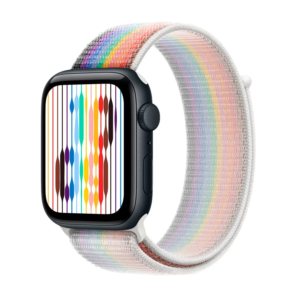 Умные часы Apple Watch SE 3 (2025) GPS, 44mm, Midnight Aluminium Case with Pride Edition Sport Loop