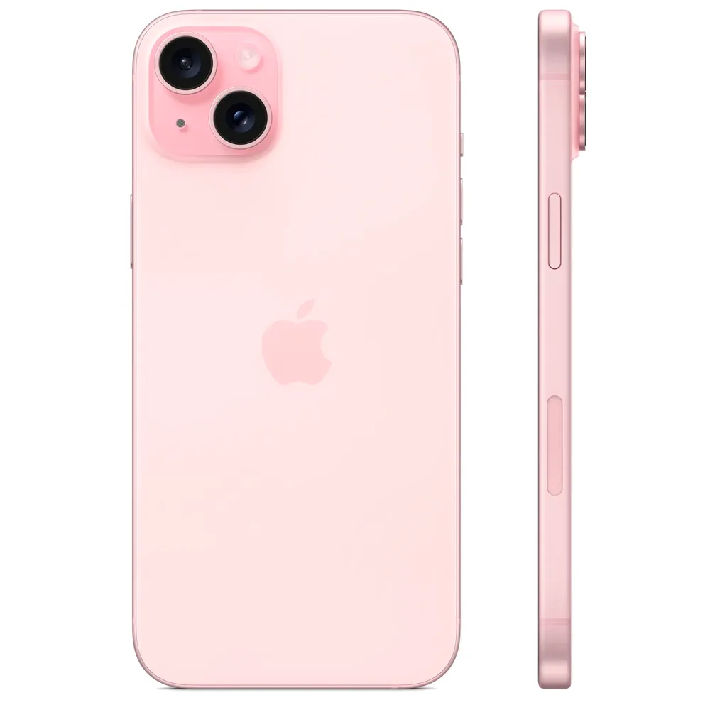 Смартфон Apple iPhone 15 Plus 256GB, Nano-SIM + eSIM, Pink (Розовый)