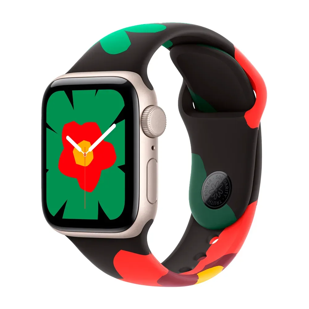 Умные часы Apple Watch SE 3 (2025) GPS, 40mm, Starlight Aluminium Case with Black Unity Sport Band, S/M