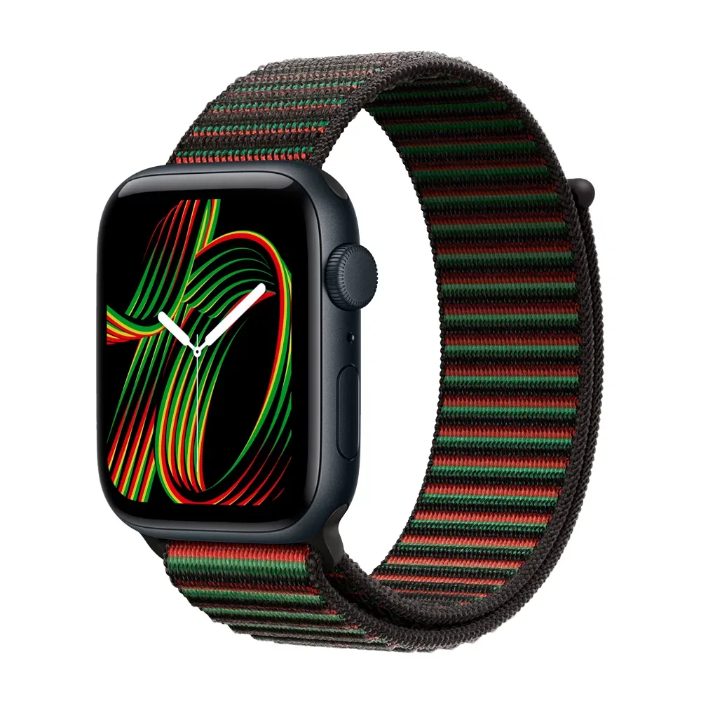 Умные часы Apple Watch SE 3 (2025) GPS, 44mm, Midnight Aluminium Case with Black Unity Sport Loop