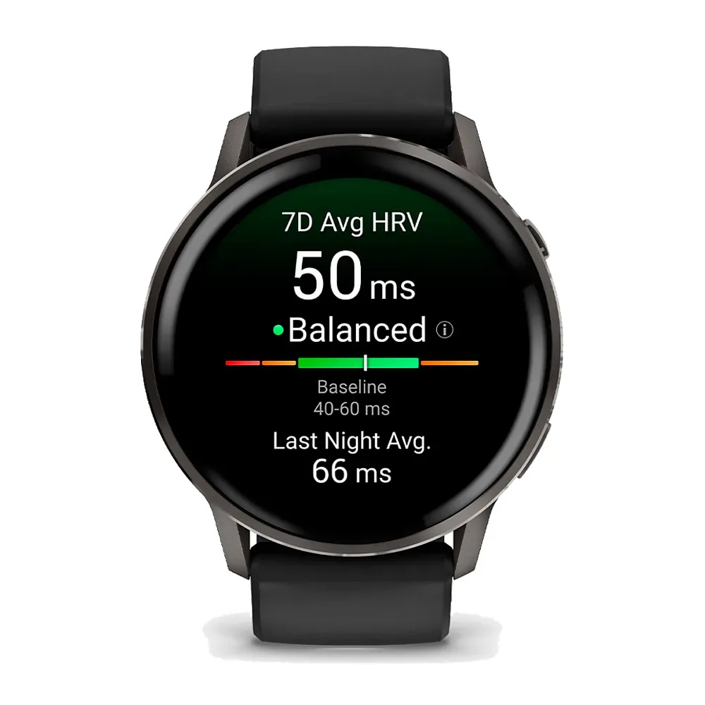 Умные часы Garmin Venu 4, 45mm, Slate with Black Silicone Band (010-03014-00)