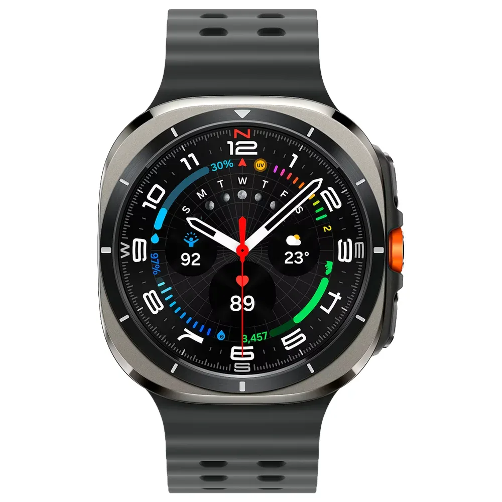 Умные часы Samsung Galaxy Watch Ultra (2025) 47mm LTE, ремешок Marine, Titanium Silver (Серый титан) SM-L705