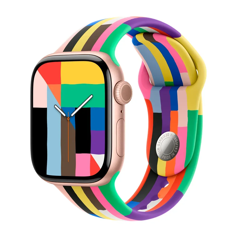Умные часы Apple Watch Series 11 GPS, 42mm, Rose Gold Aluminium Case with Pride Edition Sport Band, S/M
