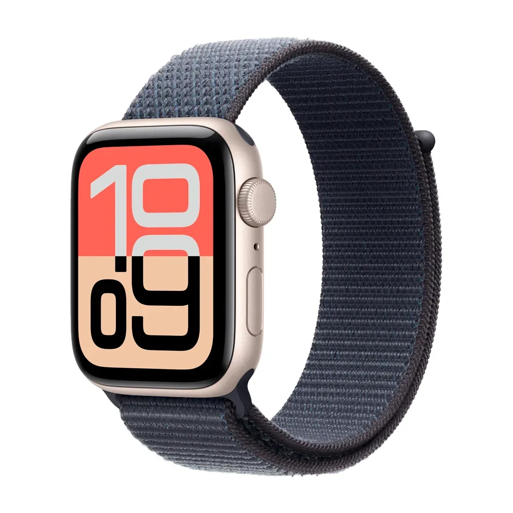 Умные часы Apple Watch SE 3 (2025) GPS, 44mm, Starlight Aluminium Case with Anchor Blue Sport Loop