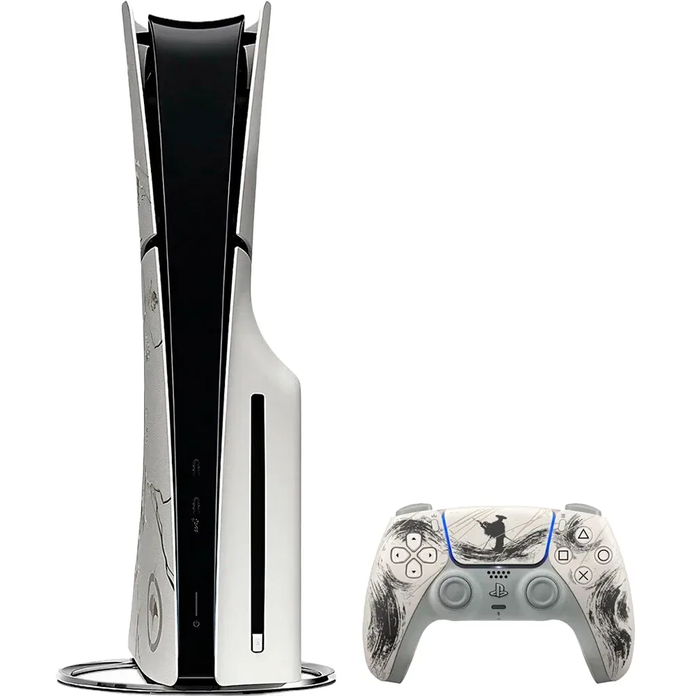 Игровая консоль Sony PlayStation 5 Slim 1TB (Версия с дисководом), Ghost of Yotei Black Limited Edition