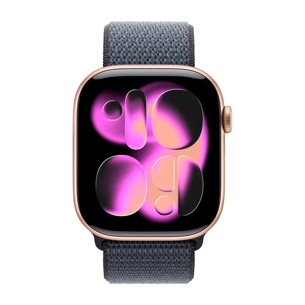 Умные часы Apple Watch Series 11 GPS, 46mm, Rose Gold Aluminium Case with Anchor Blue Sport Loop