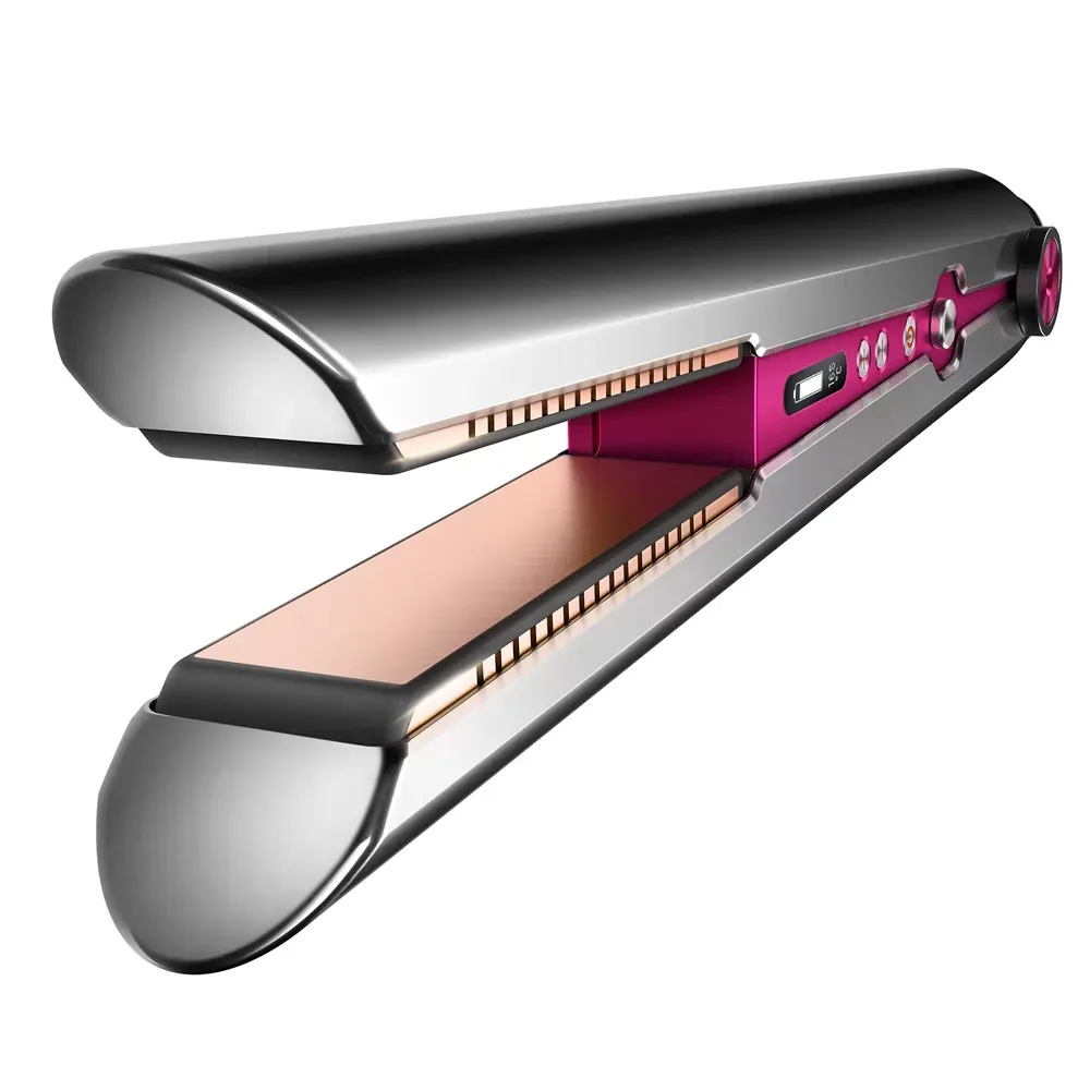 Выпрямитель для волос Dyson HS03 Gift Edition с набором расчесок, Nickel / Fuchsia (Никель / Фуксия)
