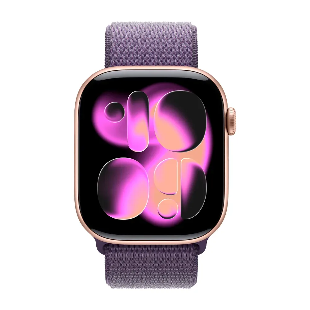 Умные часы Apple Watch Series 11 GPS, 46mm, Rose Gold Aluminium Case with Purple Fog Sport Loop
