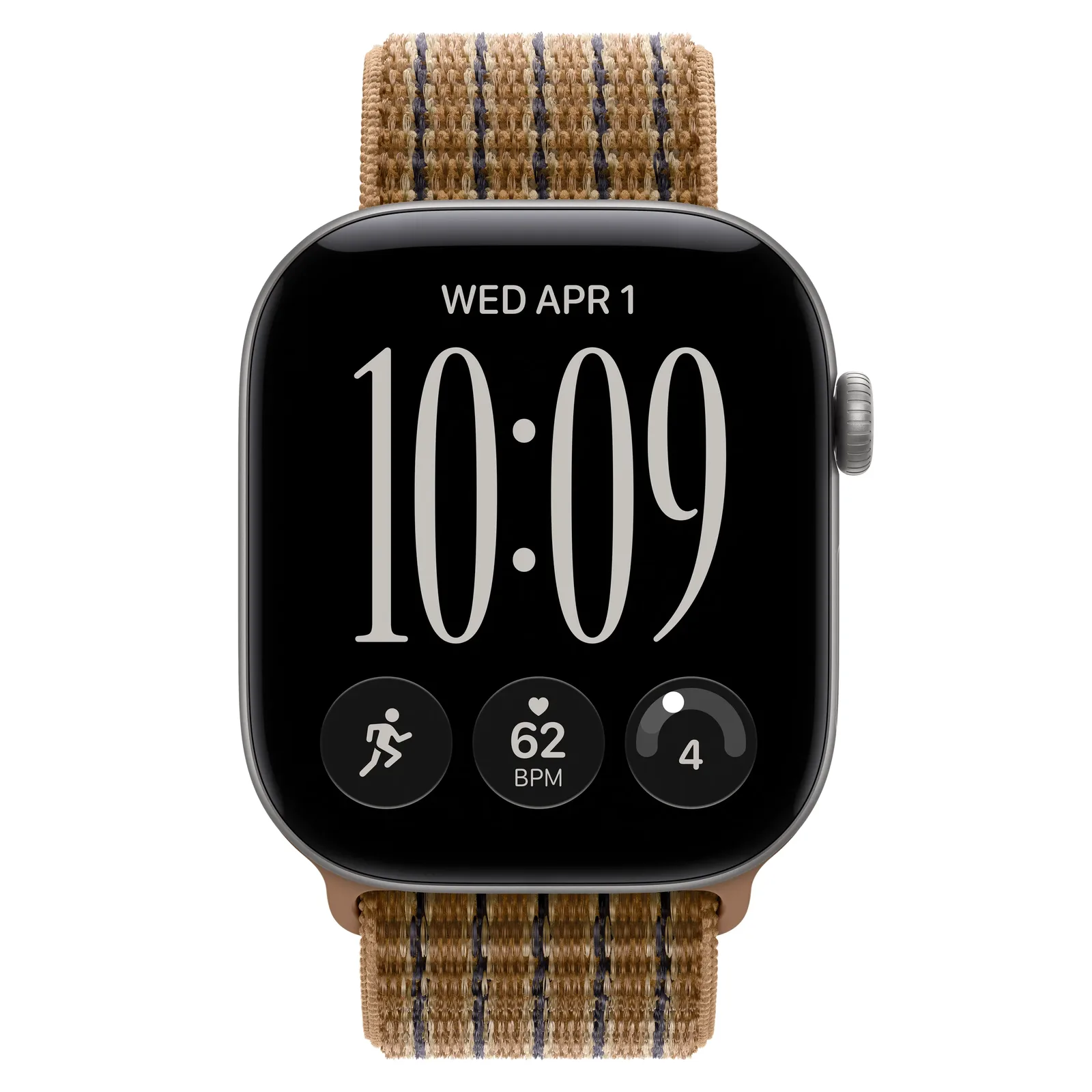 Умные часы Apple Watch Series 12 GPS, 46mm, Space Gray Aluminum Case with Light Umber Plaid Sport Loop