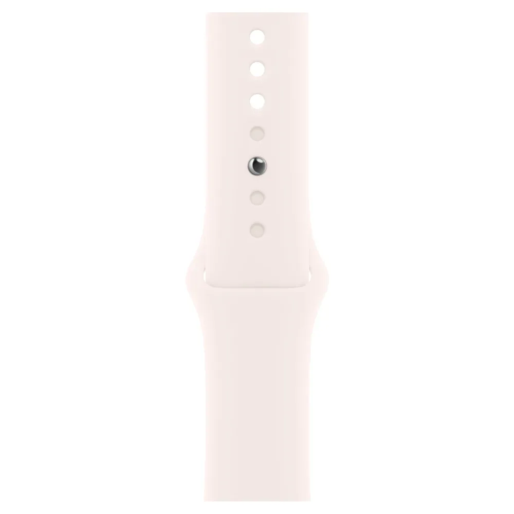 Умные часы Apple Watch Series 11 GPS, 46mm, Silver Aluminium Case with Light Blush Sport Band, M/L