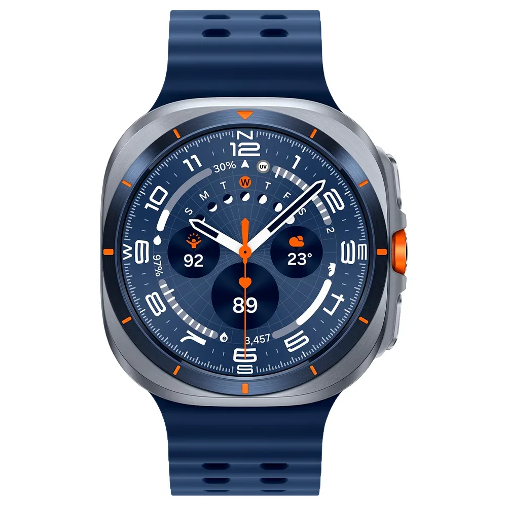 Умные часы Samsung Galaxy Watch Ultra (2025) 47mm LTE, ремешок Marine, Titanium Blue (Синий титан) SM-L705