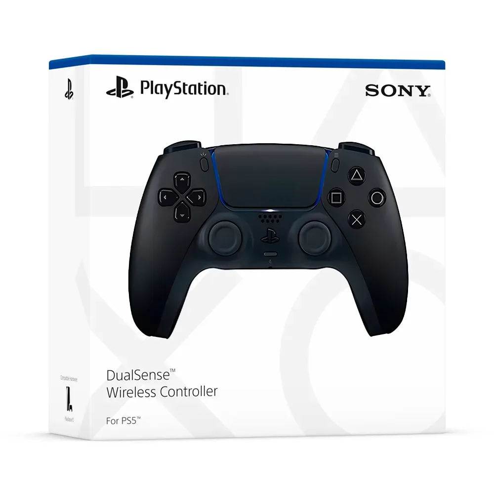 Беспроводной геймпад Sony DualSense для игровой консоли PlayStation 5, Midnight Black (Черная полночь)