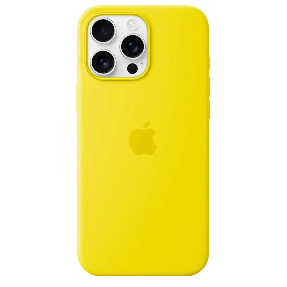 Силиконовый чехол с поддержкой MagSafe Apple Silicone Case для iPhone 16 Pro Max, Star Fruit (Желтый)