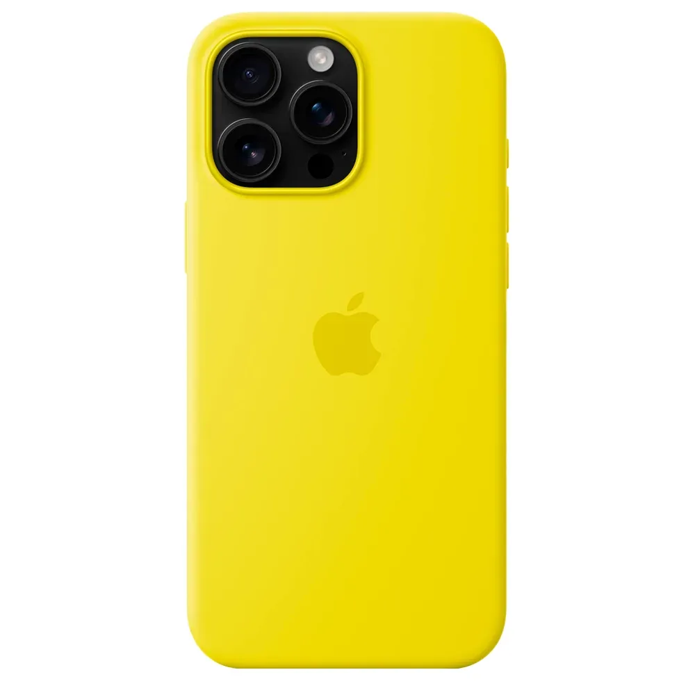 Силиконовый чехол с поддержкой MagSafe Apple Silicone Case для iPhone 16 Pro Max, Star Fruit (Желтый)