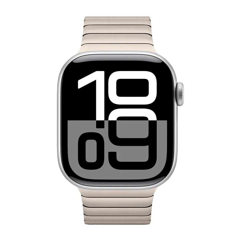 Умные часы Apple Watch Series 10 GPS, 42mm, Silver Aluminium Case with Link Bracelet, Natural