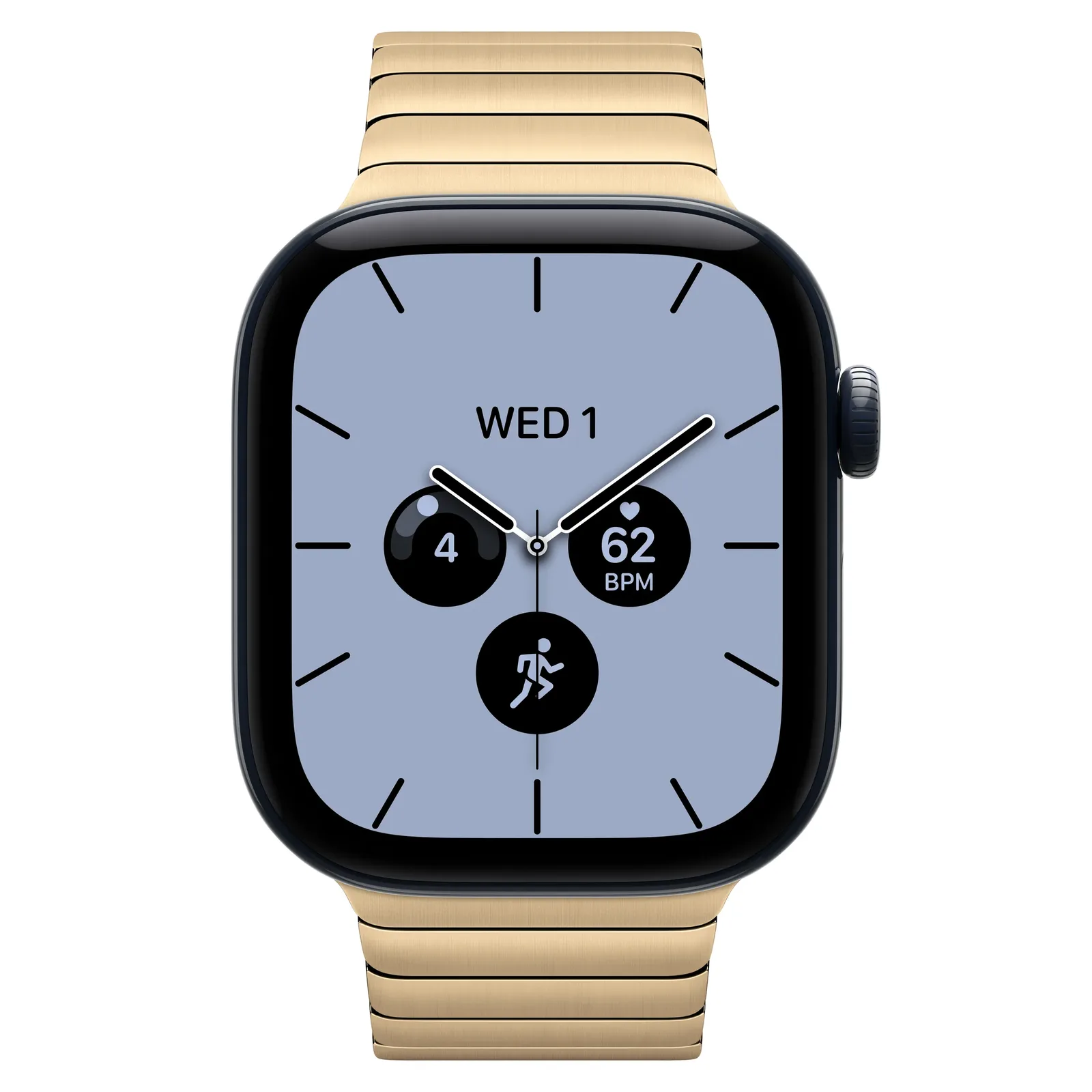 Умные часы Apple Watch Series 12 GPS + Cellular, 42mm, Night Blue Ceramic Case with Radiant Gold Link Bracelet