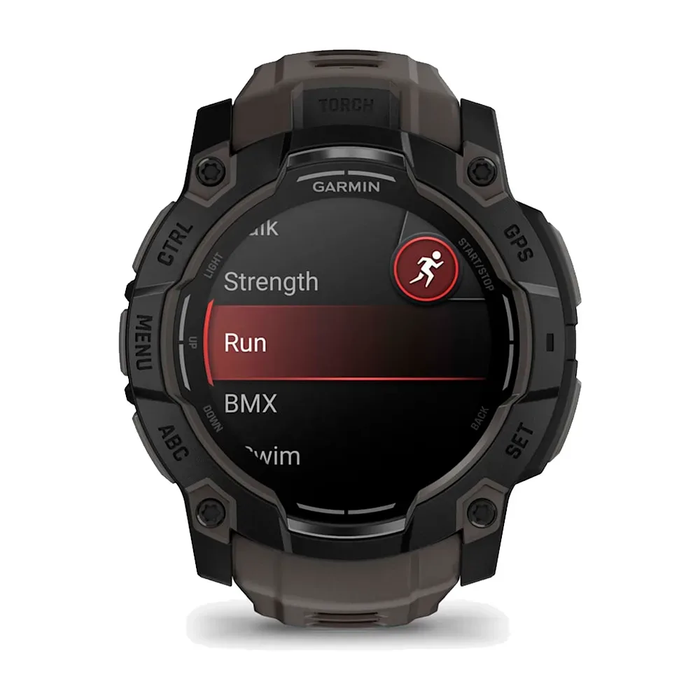 Умные часы Garmin Instinct 3, 50mm, Amoled Black with Charcoal Band (010-03020-00)