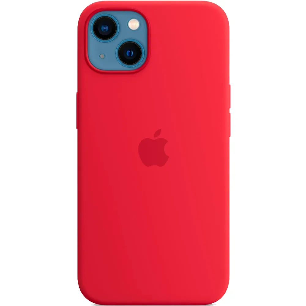 Силиконовый чехол с поддержкой MagSafe Apple Silicone Case для iPhone 13, Red (Красный)
