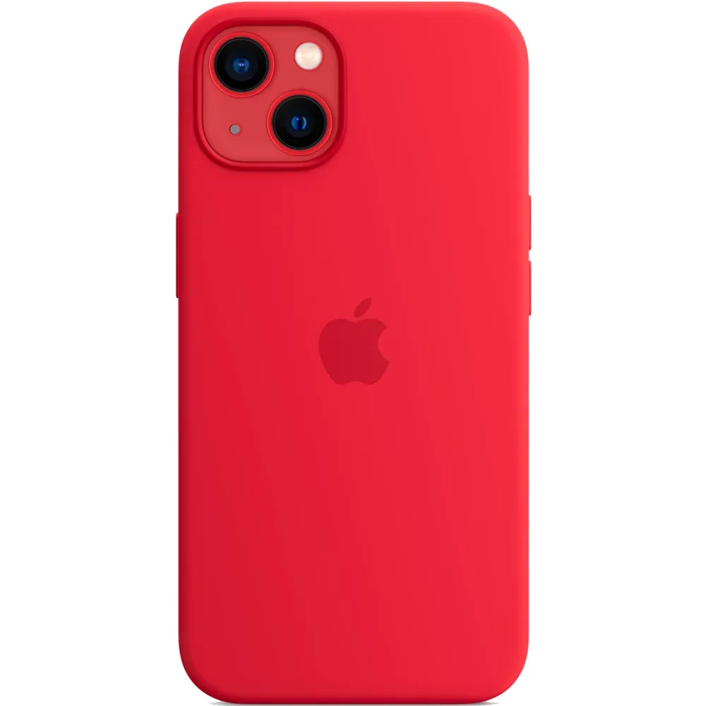 Силиконовый чехол с поддержкой MagSafe Apple Silicone Case для iPhone 13, Red (Красный)