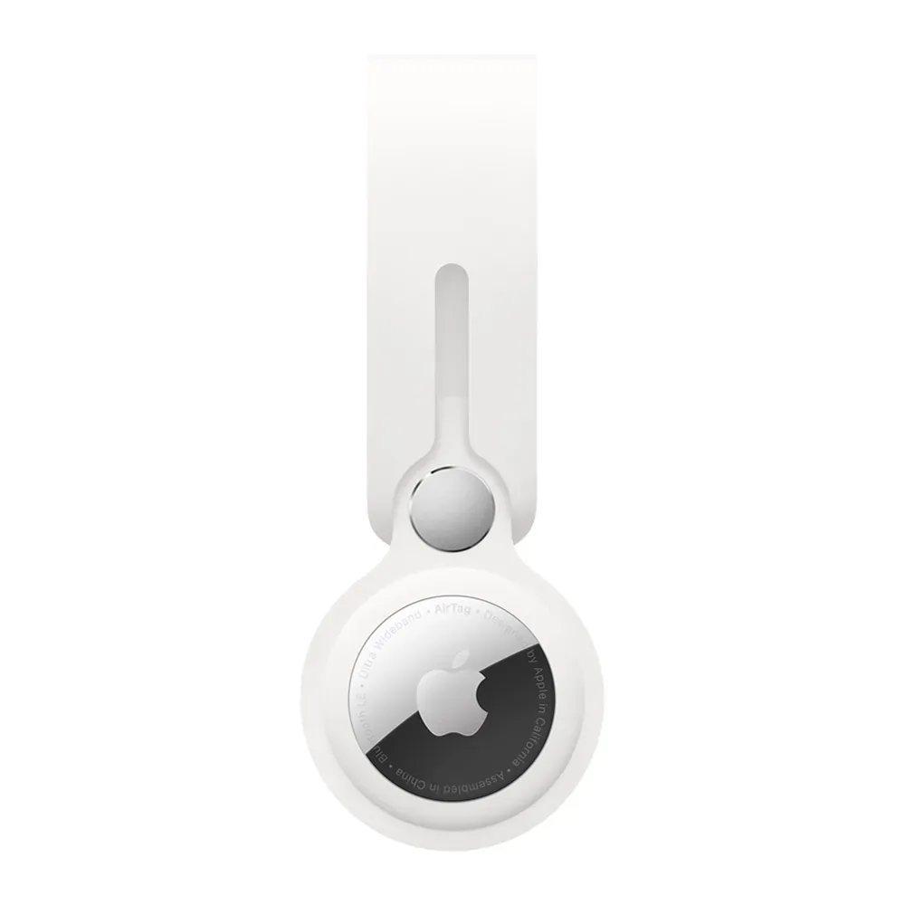 Полиуретановый брелок-подвеска Apple Loop для AirTag, White (Белый)