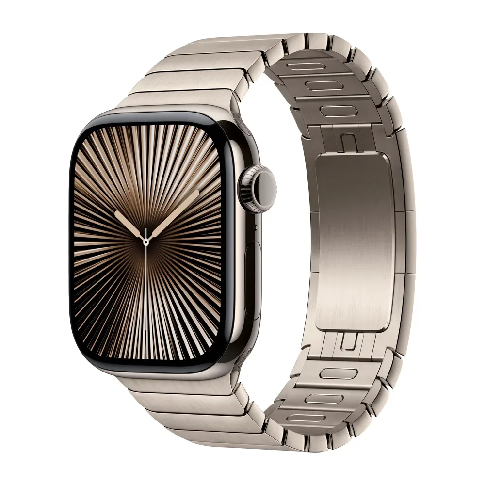 Умные часы Apple Watch Series 10 GPS + Cellular, 42mm, Natural Titanium Case with Link Bracelet, Natural