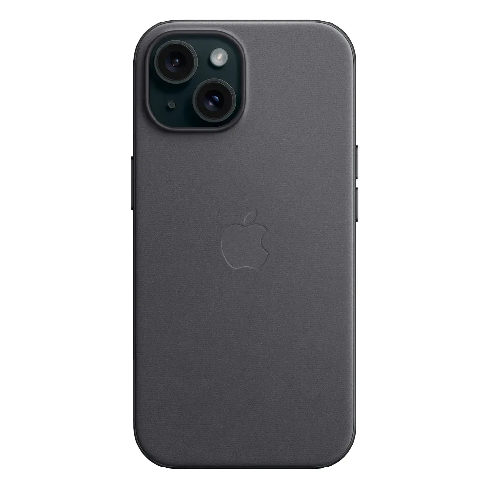 Тканевый чехол с поддержкой MagSafe Apple FineWoven Case для iPhone 15, Black (Черный)