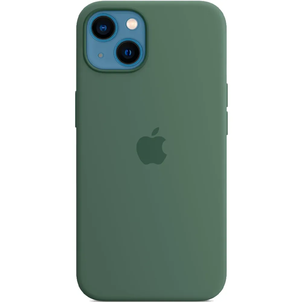 Силиконовый чехол с поддержкой MagSafe Apple Silicone Case для iPhone 13, Eucalyptus (Эвкалипт)