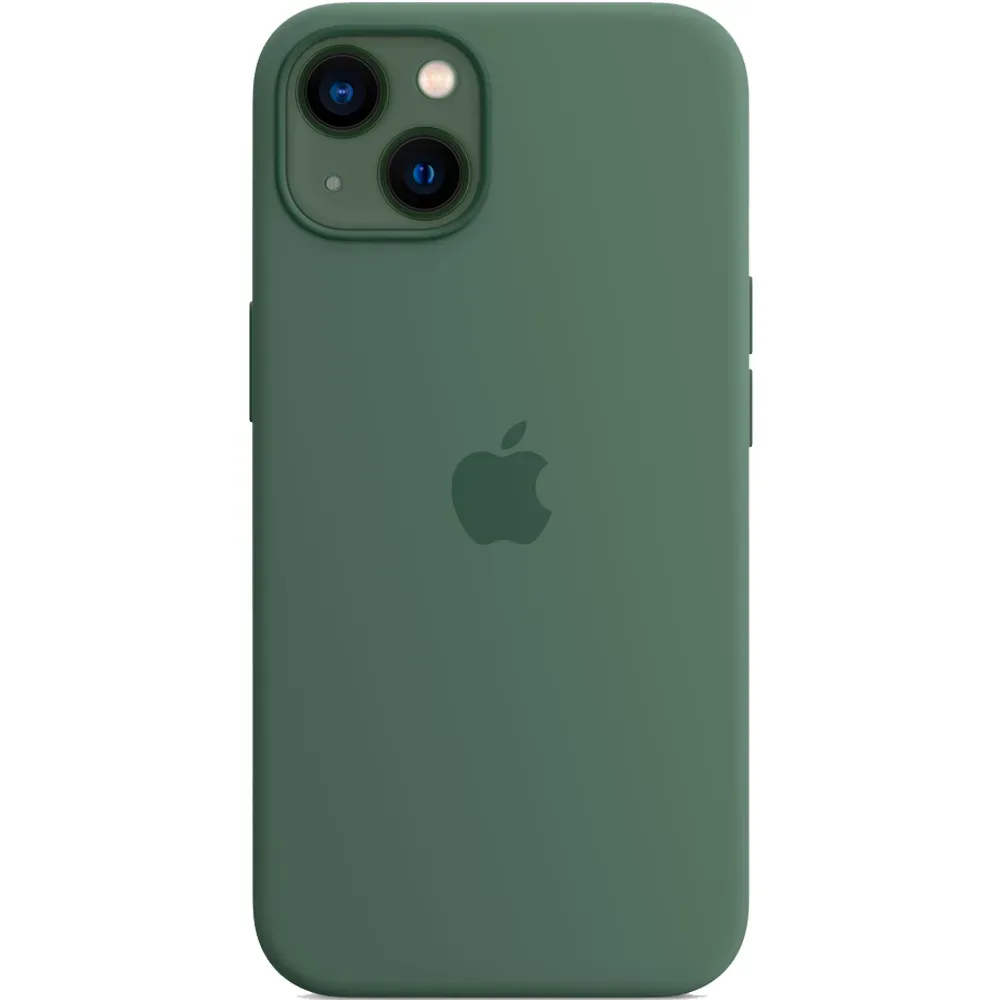 Силиконовый чехол с поддержкой MagSafe Apple Silicone Case для iPhone 13, Eucalyptus (Эвкалипт)