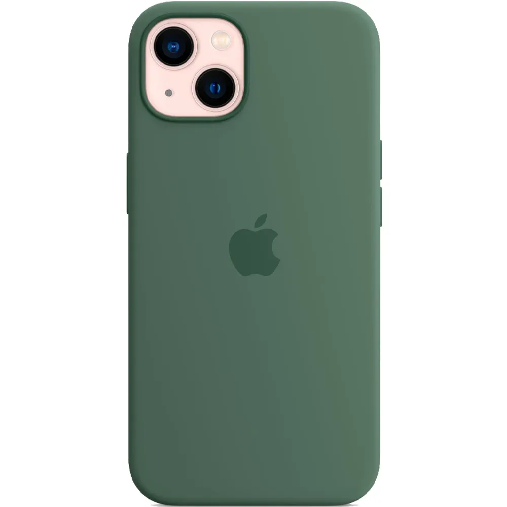 Силиконовый чехол с поддержкой MagSafe Apple Silicone Case для iPhone 13, Eucalyptus (Эвкалипт)