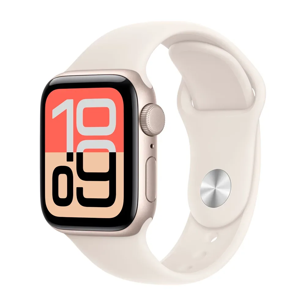 Умные часы Apple Watch SE 3 (2025) GPS, 40mm, Starlight Aluminium Case with Starlight Sport Band, M/L