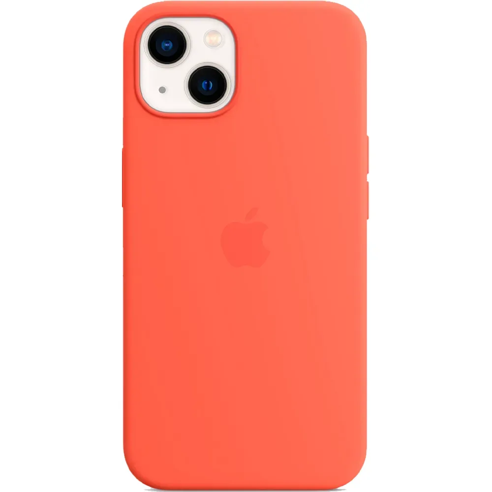 Силиконовый чехол с поддержкой MagSafe Apple Silicone Case для iPhone 13, Nectarine (Спелый нектарин)