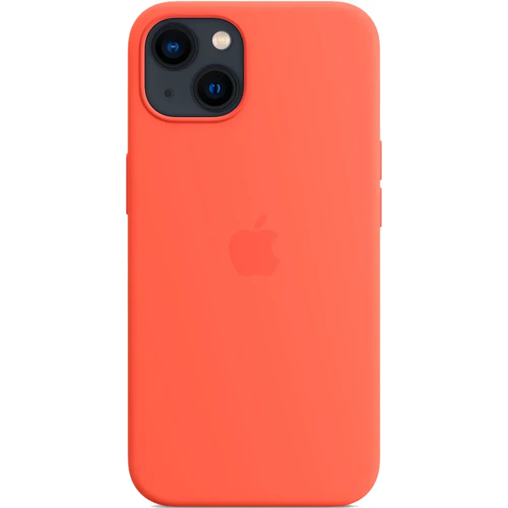 Силиконовый чехол с поддержкой MagSafe Apple Silicone Case для iPhone 13, Nectarine (Спелый нектарин)