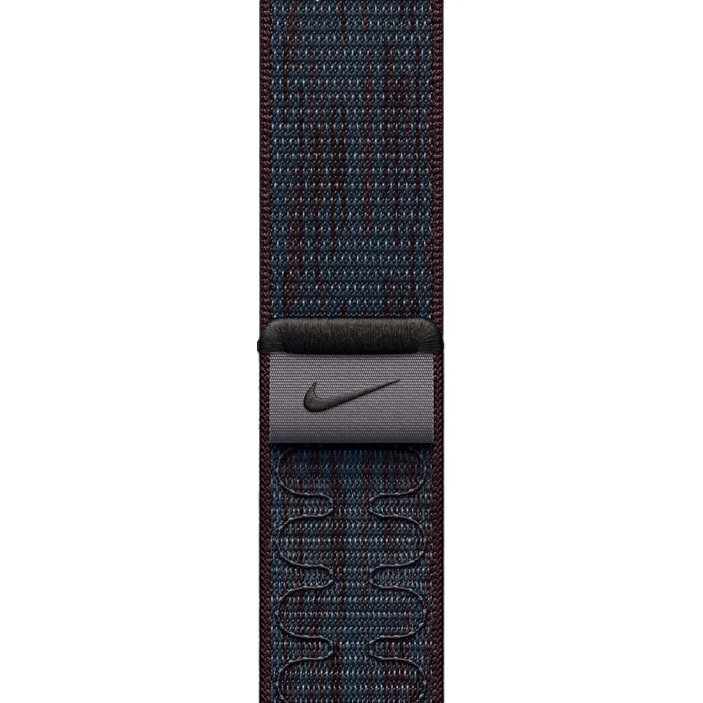 Умные часы Apple Watch Series 9 GPS, 45mm, Aluminium Case with Nike Sport Loop, Midnight/Black Blue (Темная ночь) MR9Q3/MUJX3