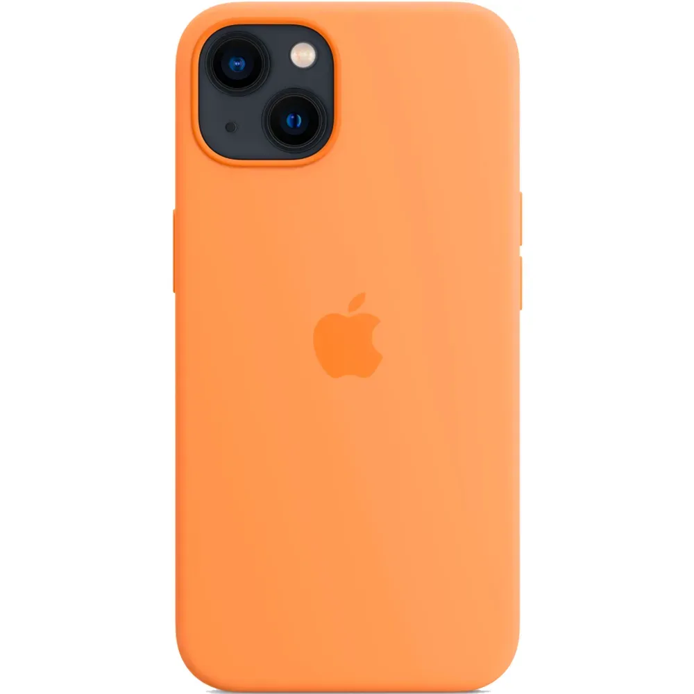 Силиконовый чехол с поддержкой MagSafe Apple Silicone Case для iPhone 13, Marigold (Весенняя мимоза)