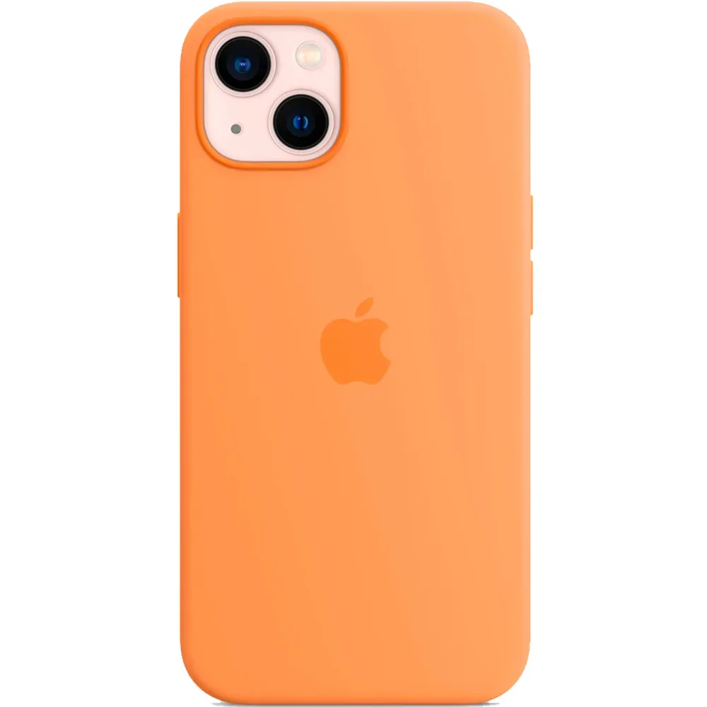 Силиконовый чехол с поддержкой MagSafe Apple Silicone Case для iPhone 13, Marigold (Весенняя мимоза)