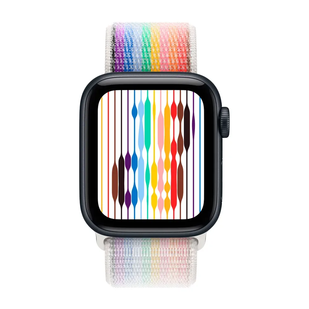 Умные часы Apple Watch SE 3 (2025) GPS, 40mm, Midnight Aluminium Case with Pride Edition Sport Loop