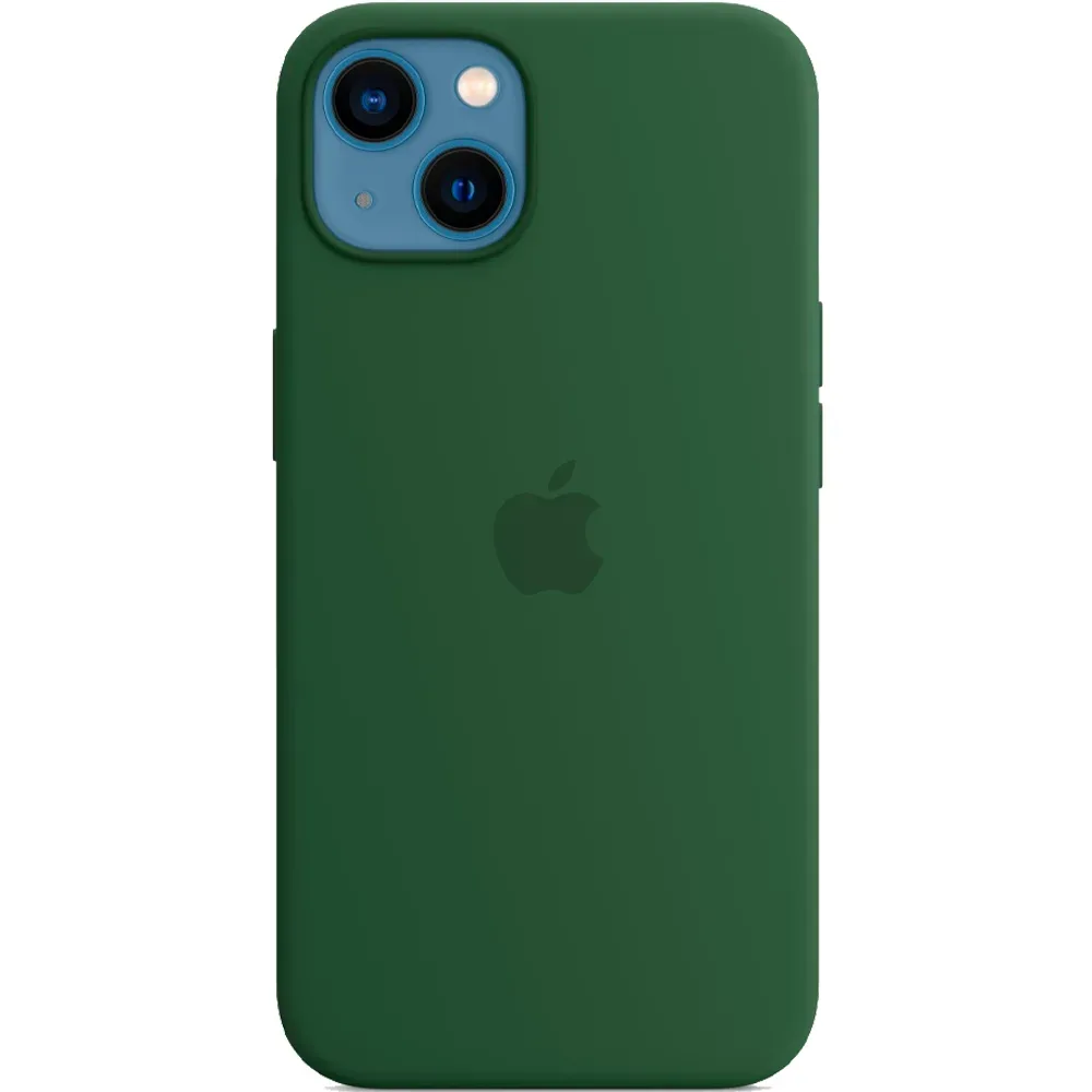 Силиконовый чехол с поддержкой MagSafe Apple Silicone Case для iPhone 13, Clover (Зеленый клевер)
