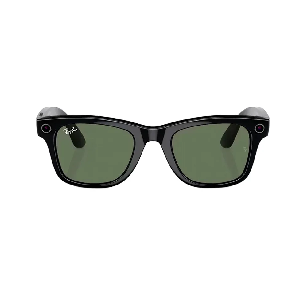 Умные очки Ray-Ban Wayfarer Shiny Black / G-15 Green, 150-50 (RW4006)